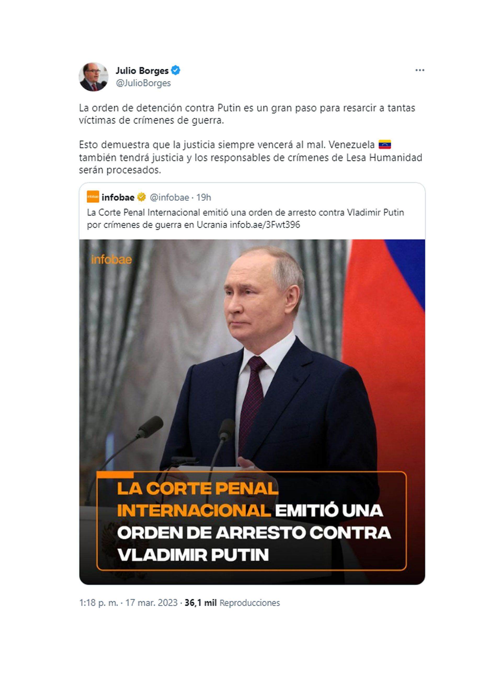 Julio Borges y Juan Guaidó tuits