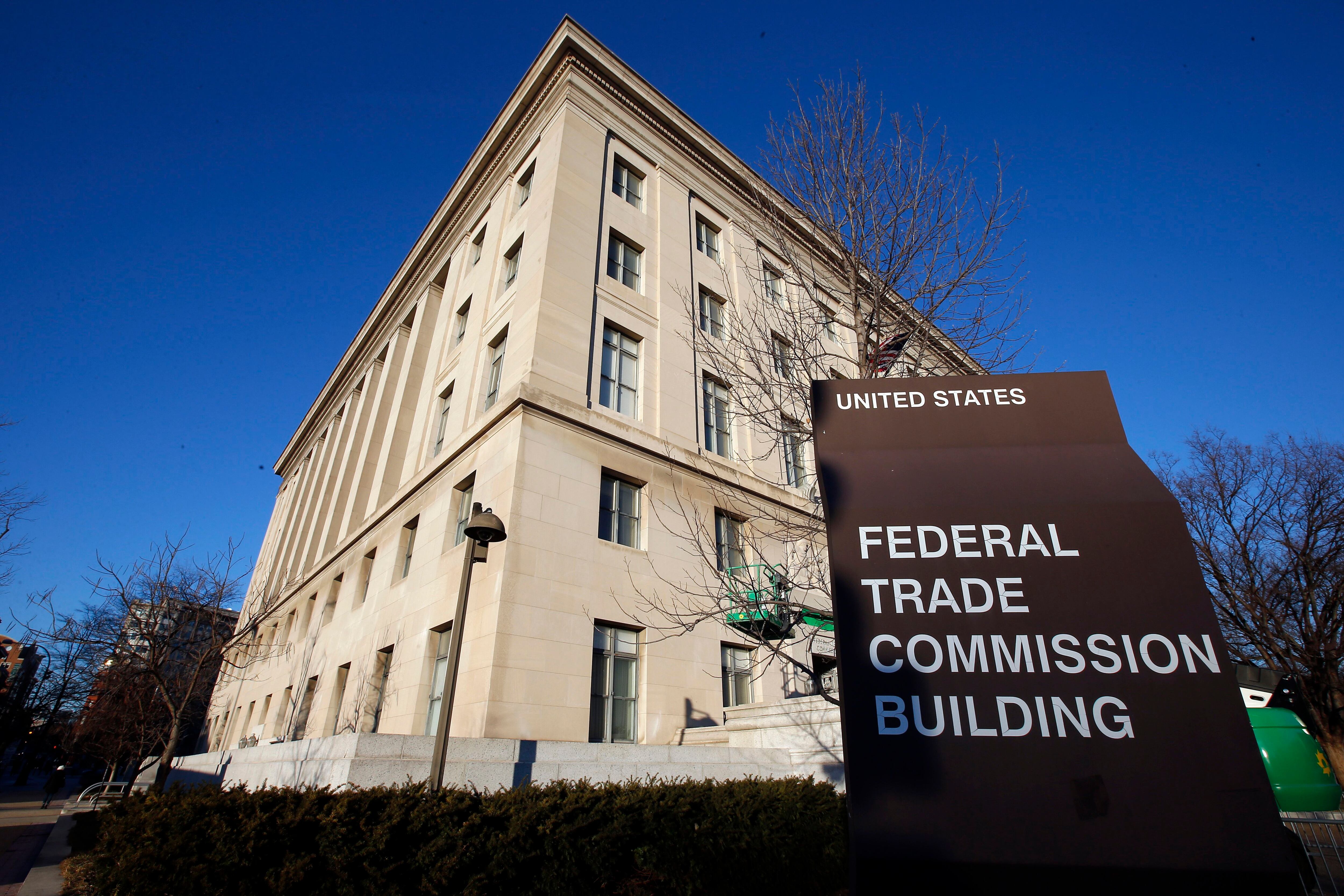 El edificio de la Comisión Federal de Comercio en Washington. (AP Foto/Alex Brandon, Archivo)