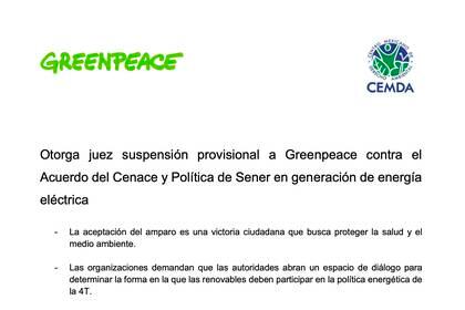 (Foto: Greenpeace México)