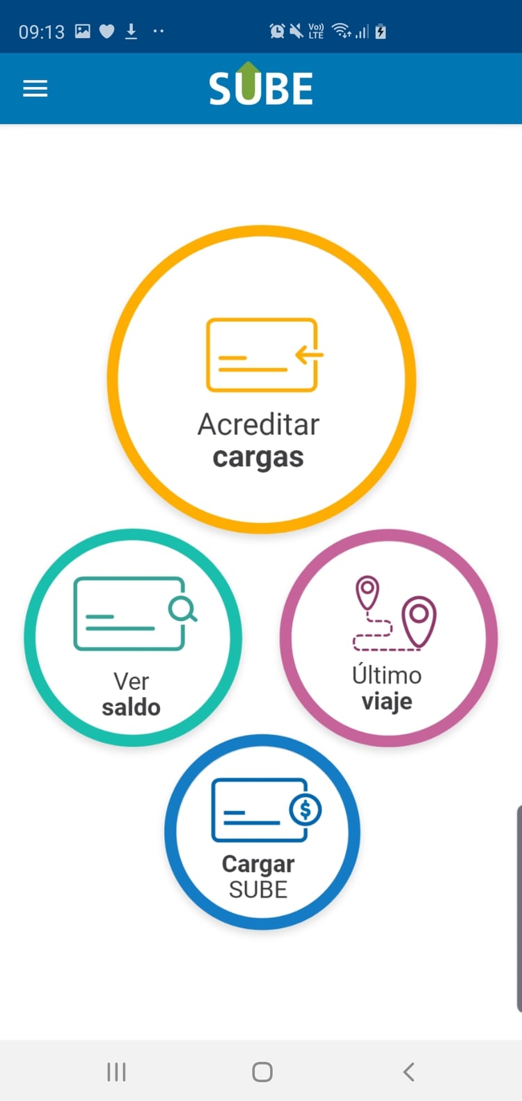 Entrar a la app y elegir la opción 
