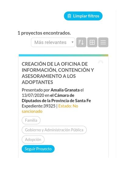 La diputada Amalia Granata presentó en el Parlamento de Santa Fe el proyecto adopción grauito impulsado por la ONG Acunar Familias