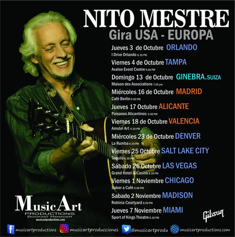 Nito Mestre realizará una gira por los Estados Unidos y Europa