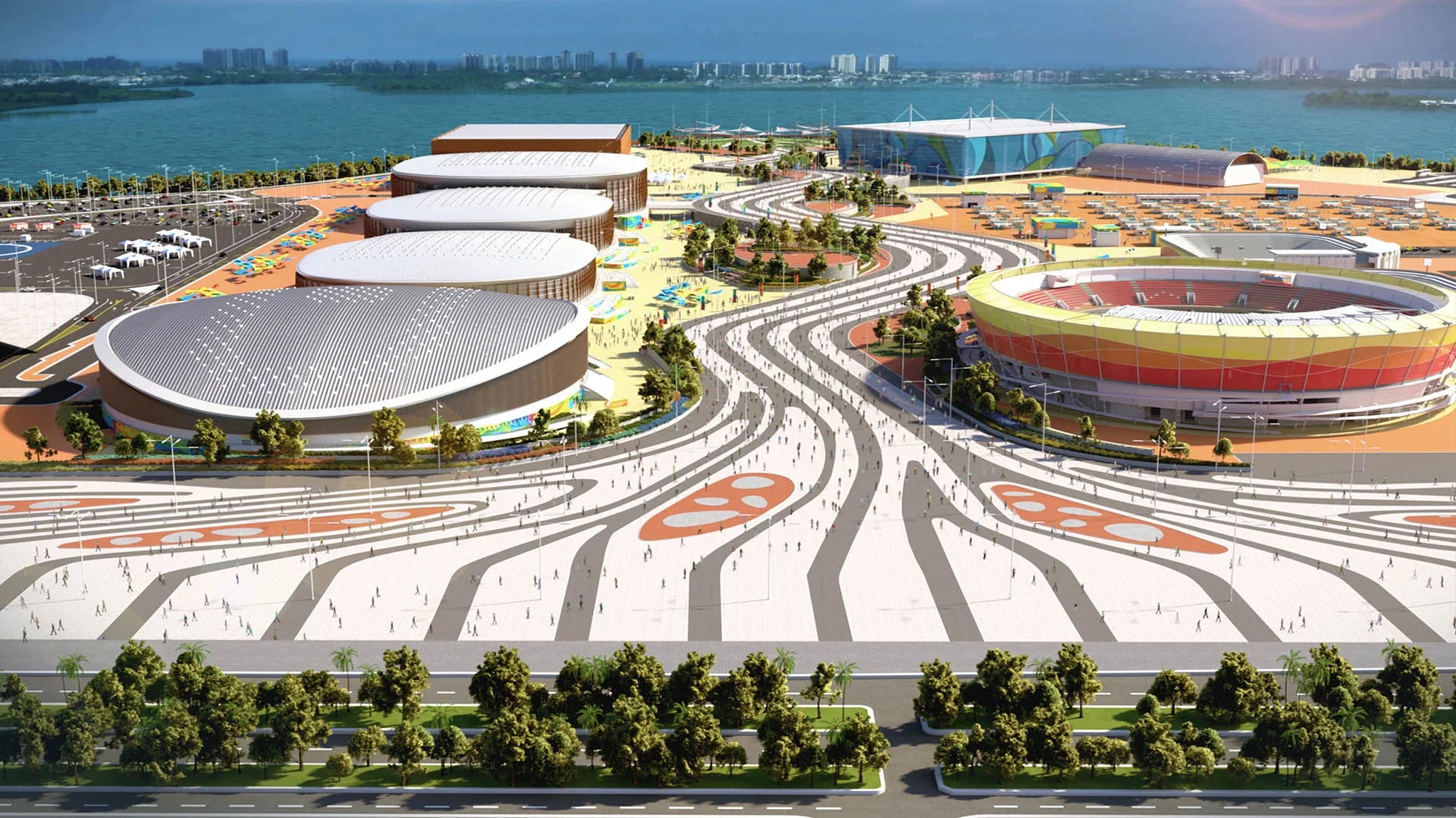 El Parque Olímpico albergará varios deportes en sus estadios(AFP)