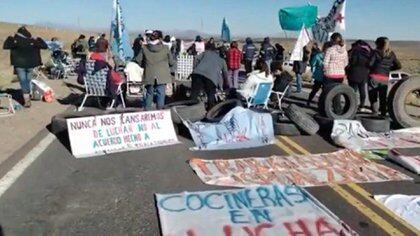 Otro de los cortes de ruta en Neuquén, de los que el gobierno nacional parece haberse desentendido