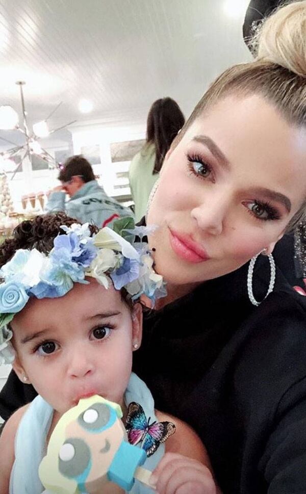 Khloe Kardashian junto a su sobrina Dream (Foto: Instagram)