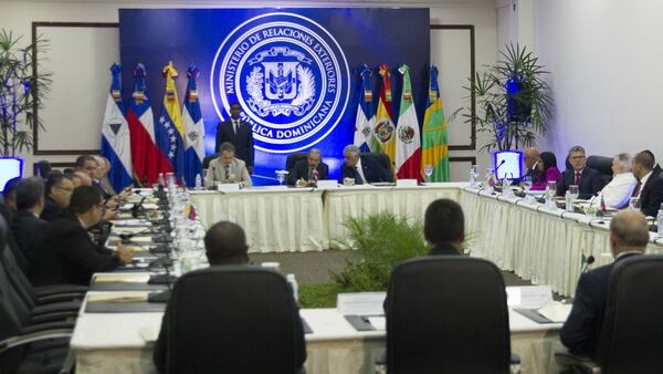 Las conversaciones entre la oposición y el régimen tienen lugar en Santo Domingo