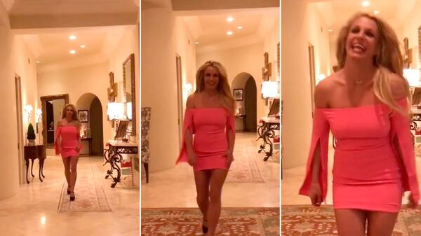 Britney Spears realizó un pequeño desfile de moda antes de salir a cenar con una amiga. (Instagram: Britney Spears)