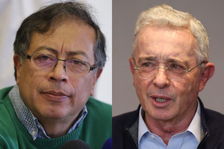 Gustavo Petro and Alvaro Uribe (Colprensa - Alvaro Tavera/Camila Diaz)