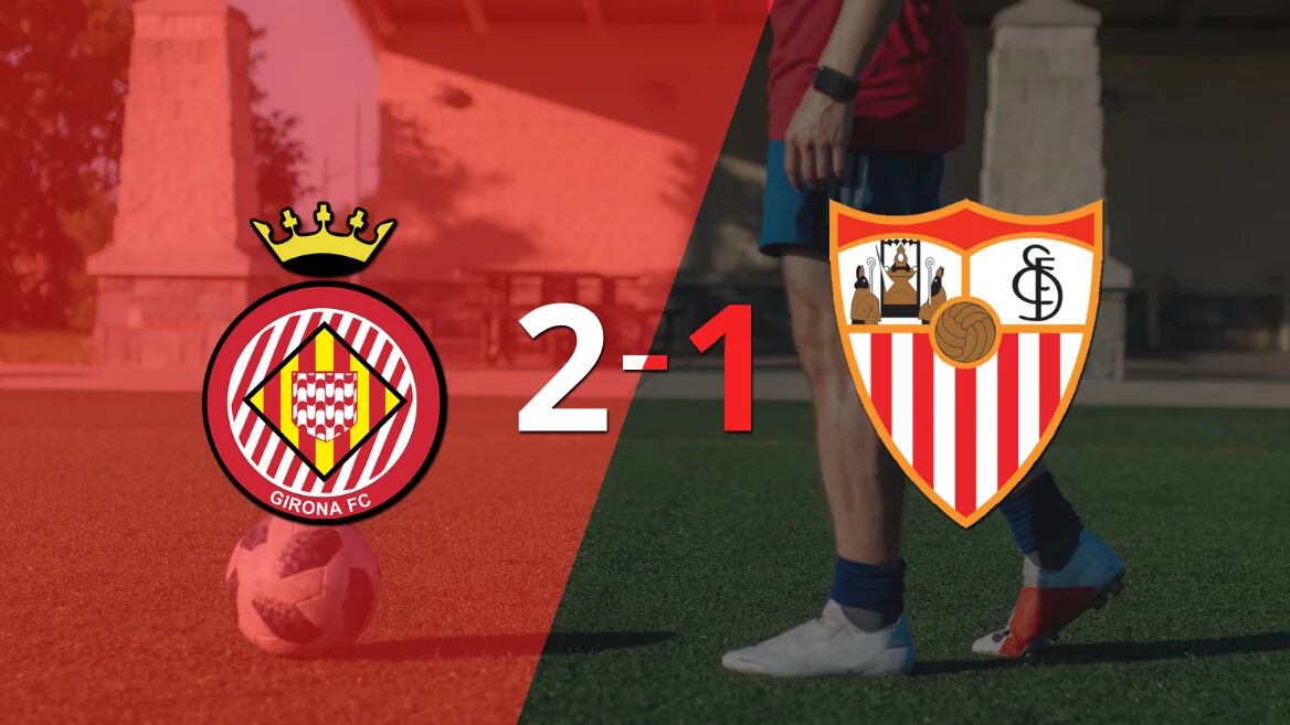 Girona consiguió una victoria en casa por 2 a 1 ante Sevilla