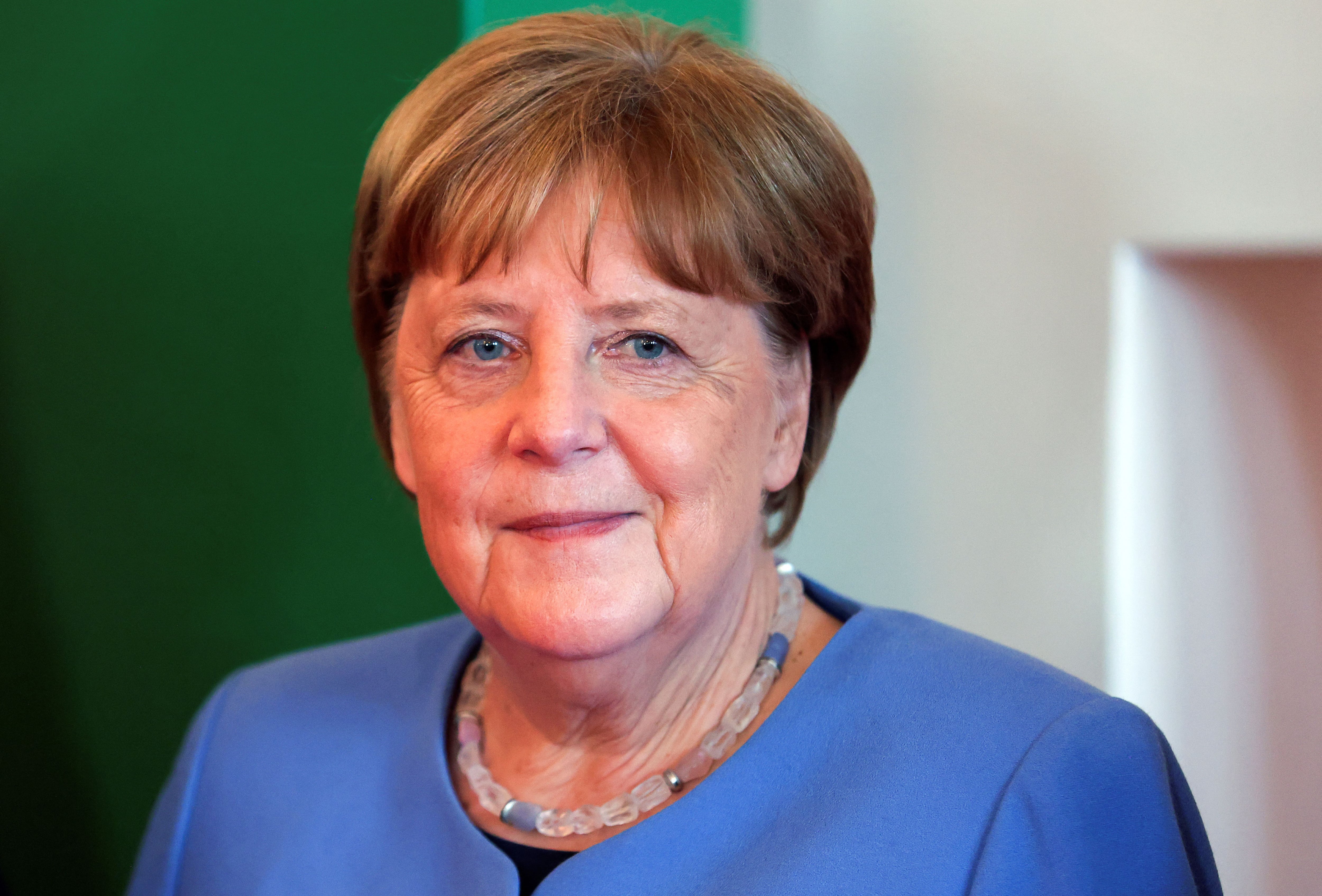 La ex canciller alemana Angela Merkel durante un acto en Colonia. Mayo 2023 (REUTERS/Thilo Schmuelgen)