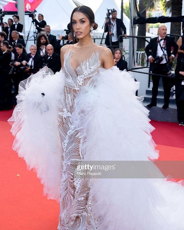 Camila Escribens en el Festival Cannes.