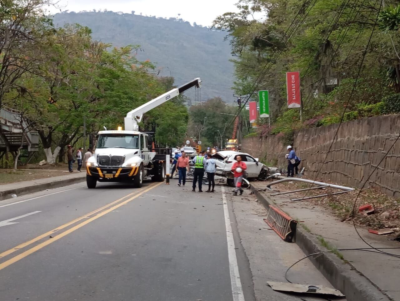 Paso restringido en la vía Bucaramanga a Bogotá por accidente de tránsito - crédito Caracol Radio