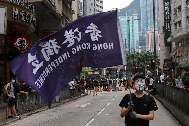 En 2020 la Ley Seguridad Nacional impuesta por el régimen chino generó protestas entre la población. (FOTO: REUTERS/Tyrone Siu)