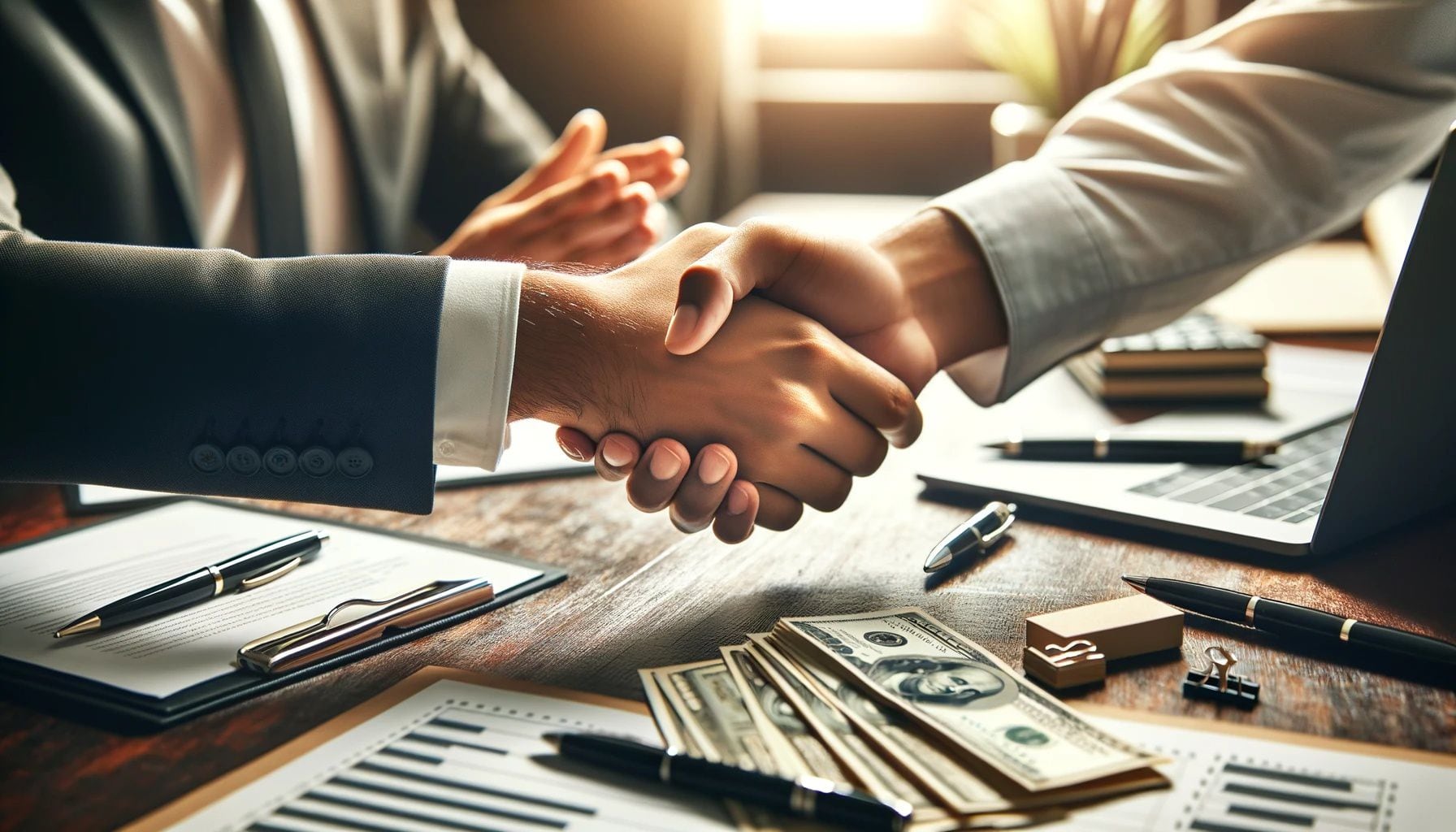 Cliente firmando un contrato de préstamo monetario con su asesor financiero - (Imagen Ilustrativa Infobae)