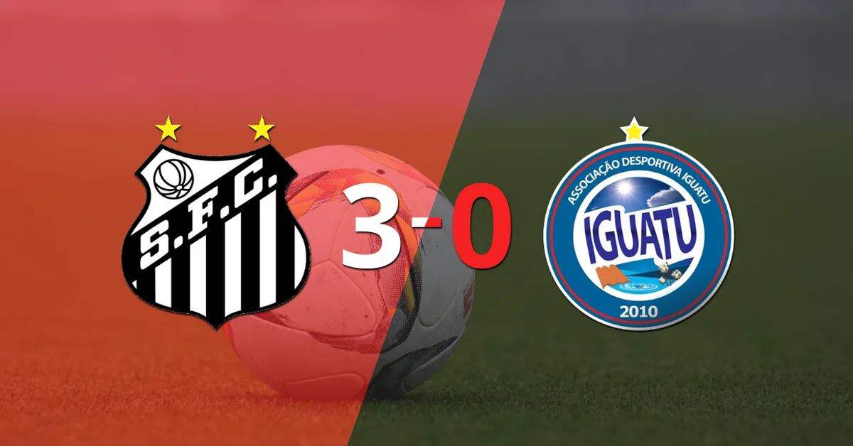 Santos beat Iguatu 3-0 and qualified for the third phase
