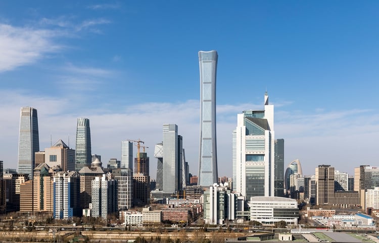 La construcción del China Zun Tower o CITIC tower comenzó en 2011, y el edificio fue inaugurado en 2018 (Shutterstock)