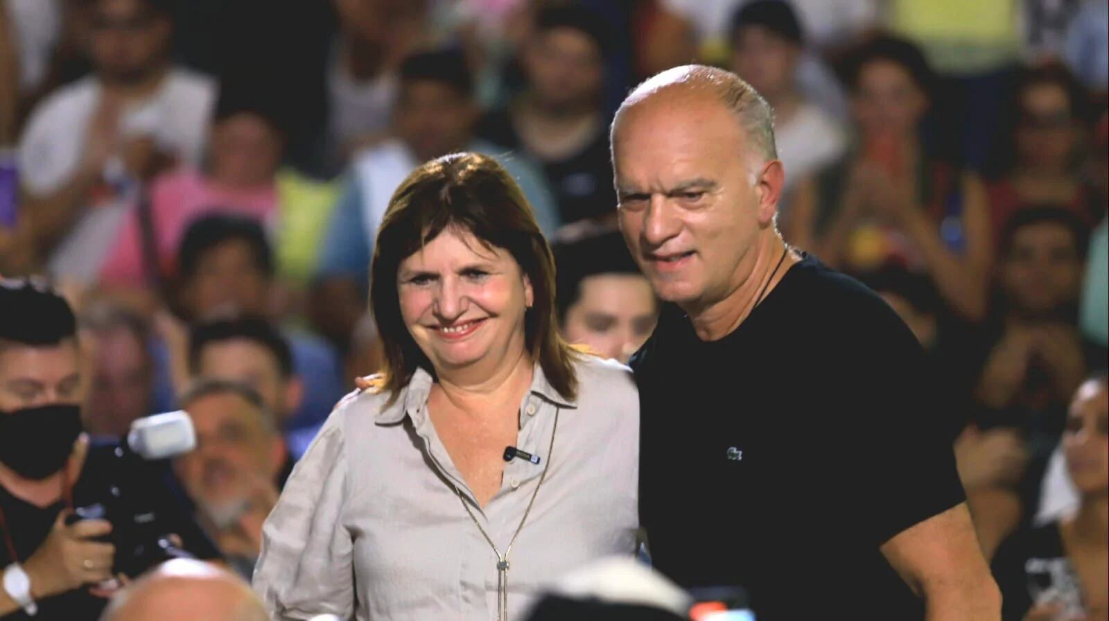 Patricia Bullrich y Néstor Grindetti, su precandidato a gobernador