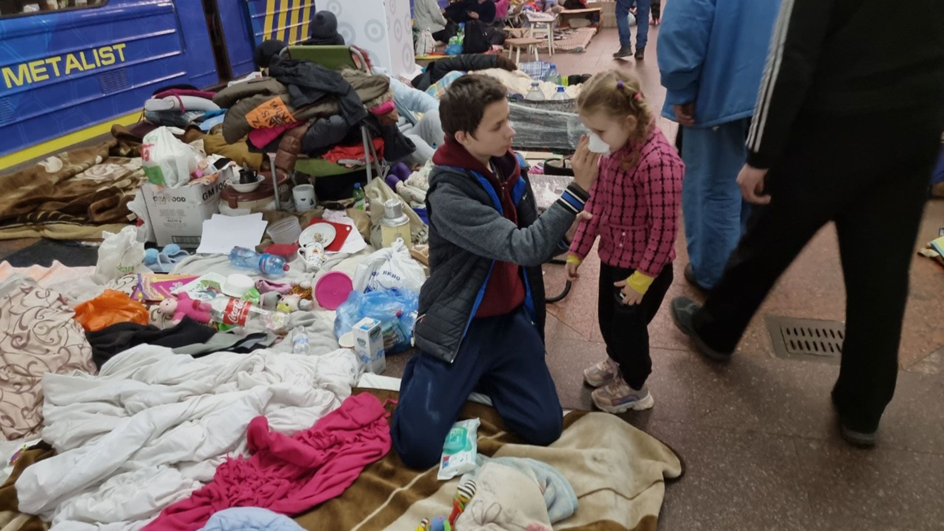 Infobae in Kharkiv: This is how children live a month ago in the Kharkiv metro