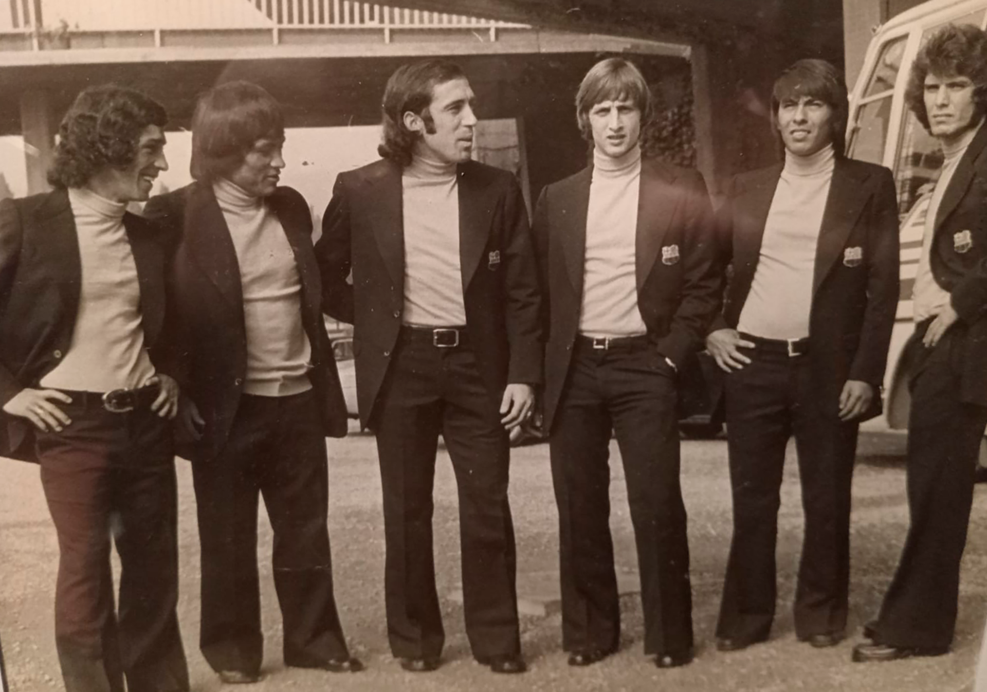 Cos, junto con Cruyff en Barcelona