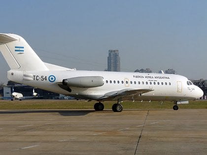  El Fokker F28 de la Fuerza Aérea Argentina utilizado para trasportar insumos sanitarios durante la pandemia del COVID-19 y que está por cumplir su vida útil. 162