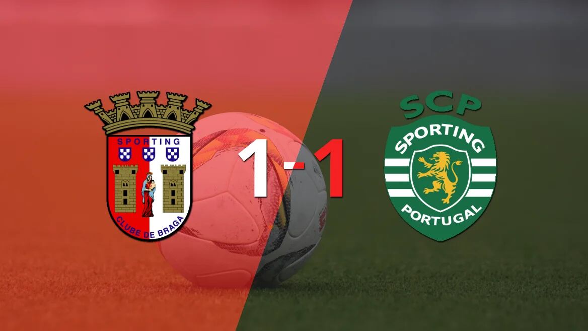 SC Braga y Sporting Lisboa se repartieron los puntos en un 1 a 1