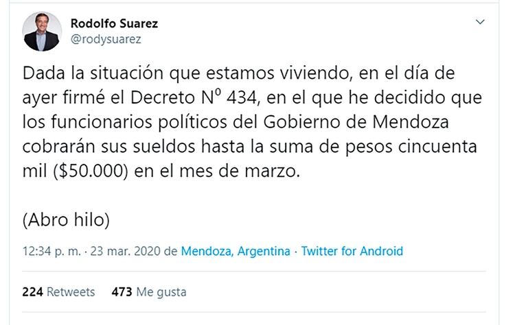 El tuit de Suárez