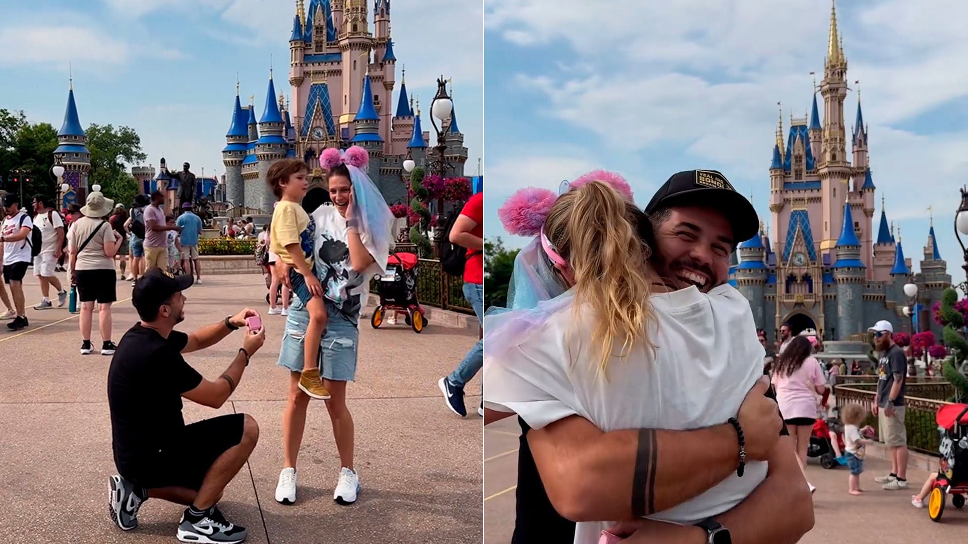 Así Nicolás Magaldi le propuso casamiento a su mujer en Disney