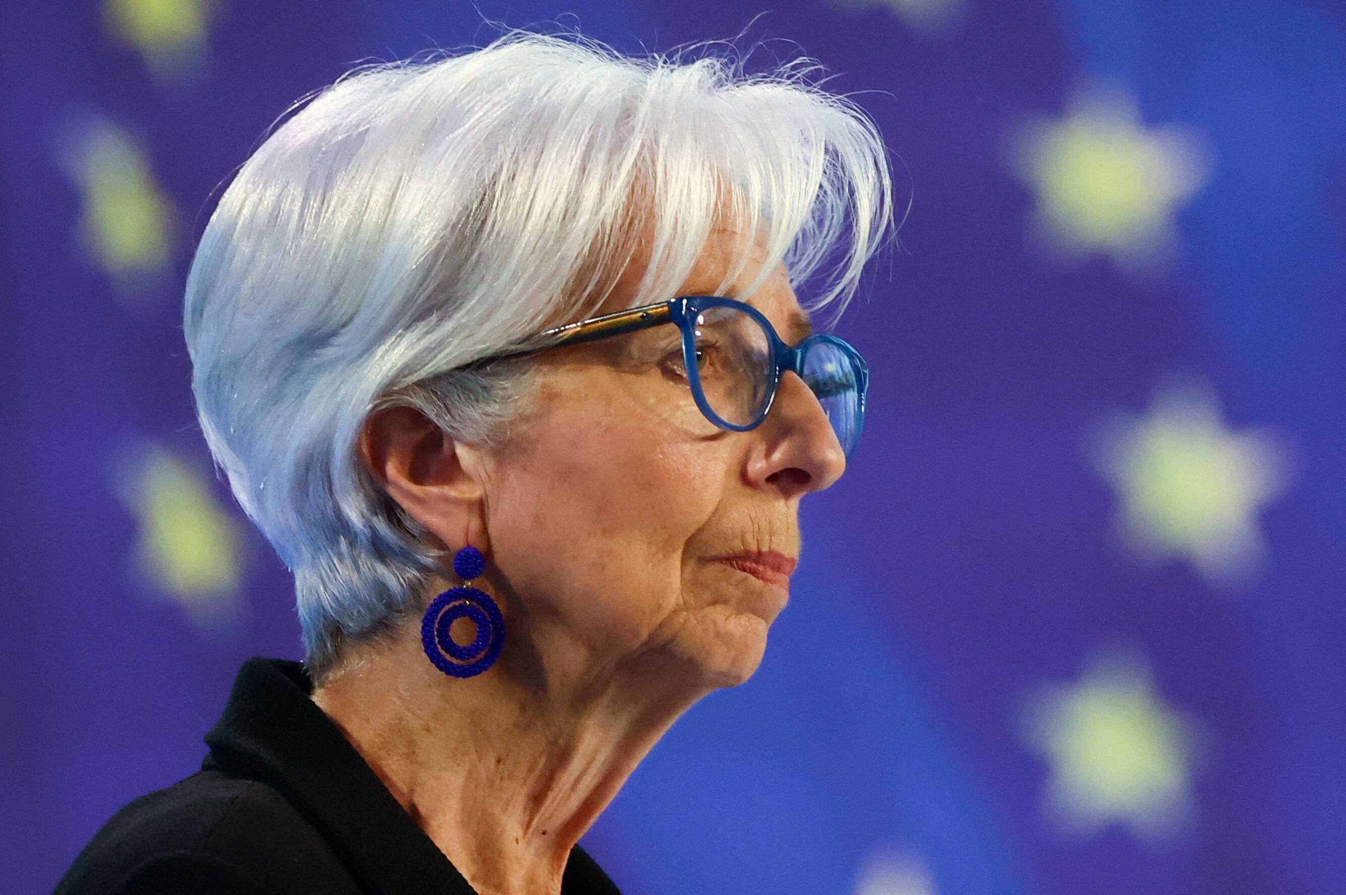 La presidenta del Banco Central Europeo Christine Lagarde (REUTERS/Kai Pfaffenbach)