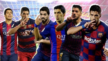 Las seis temporadas de Luis Suárez con el Barcelona que le hicieron pasar a la historia (Foto: Infobae / Emanuel Gómez)