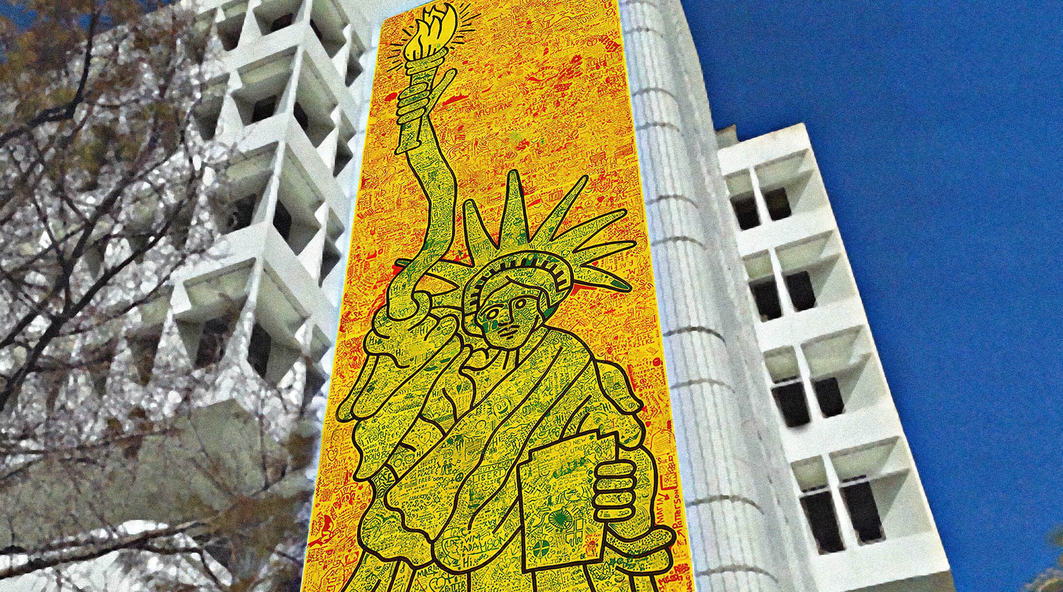 La Estatua de la libertad de Keith Haring se presentará en Lincoln Road