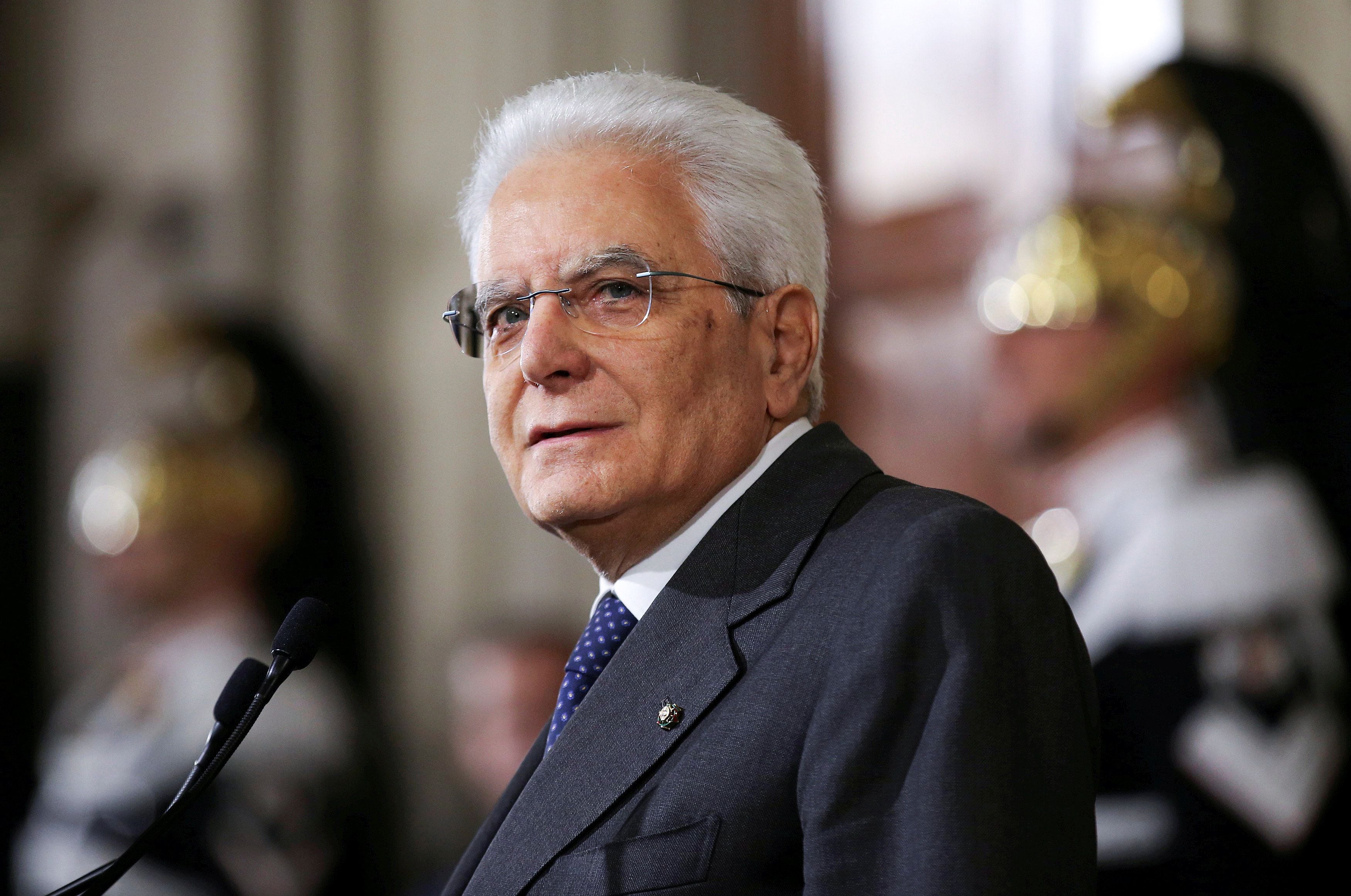 El presidente italiano Sergio Mattarella (REUTERS/Alessandro Bianchi/archivo)