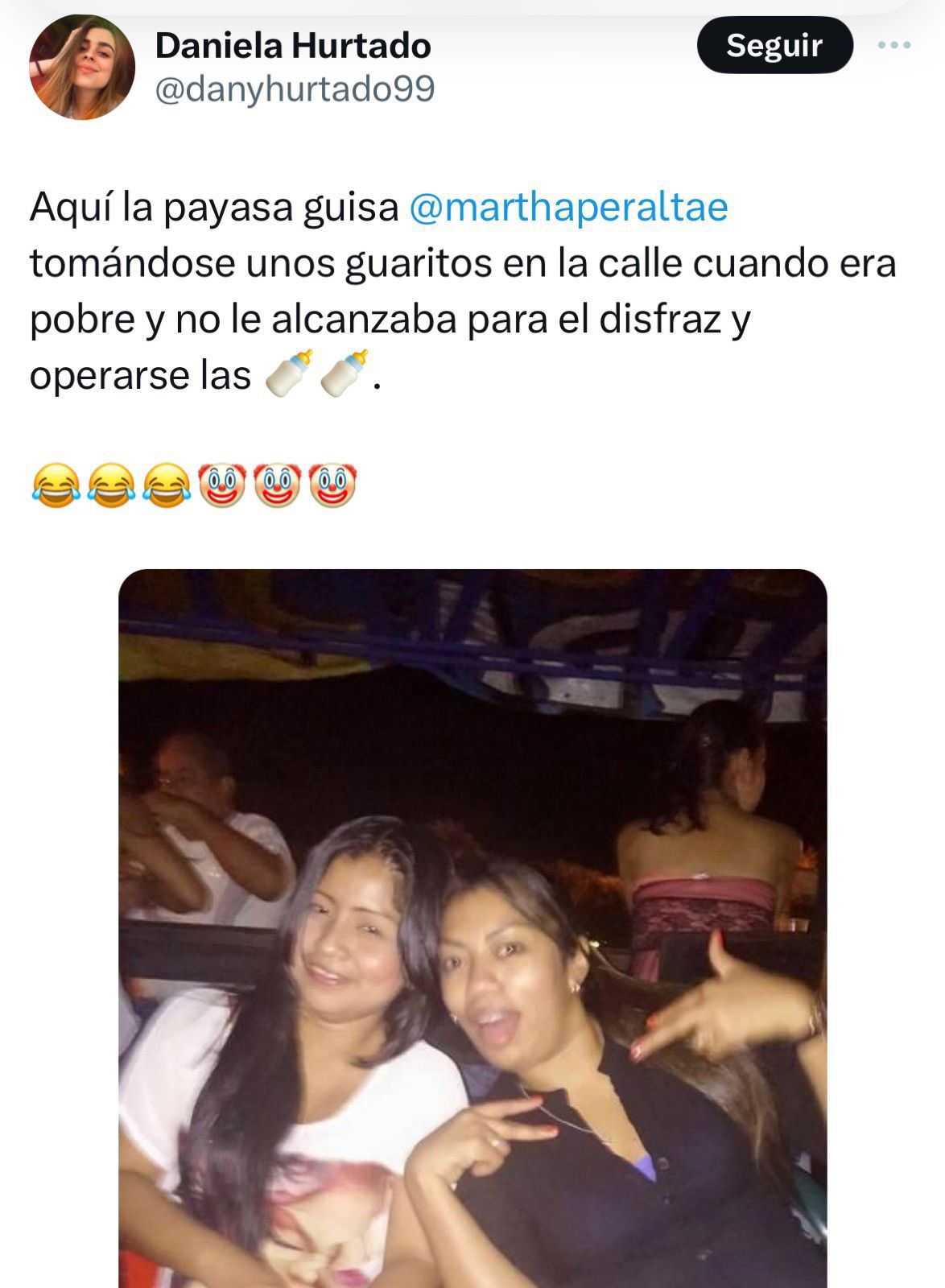 Critican a Martha Peralta por su físico - crédito @danyhurtado99/X