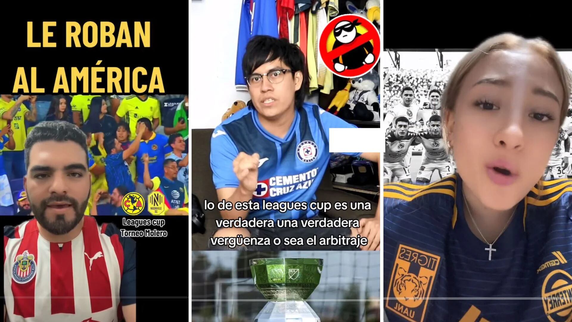 “Una vergüenza”: aficionados de Chivas, Cruz Azul y Tigres arremeten contra la Leagues Cup por robo al América