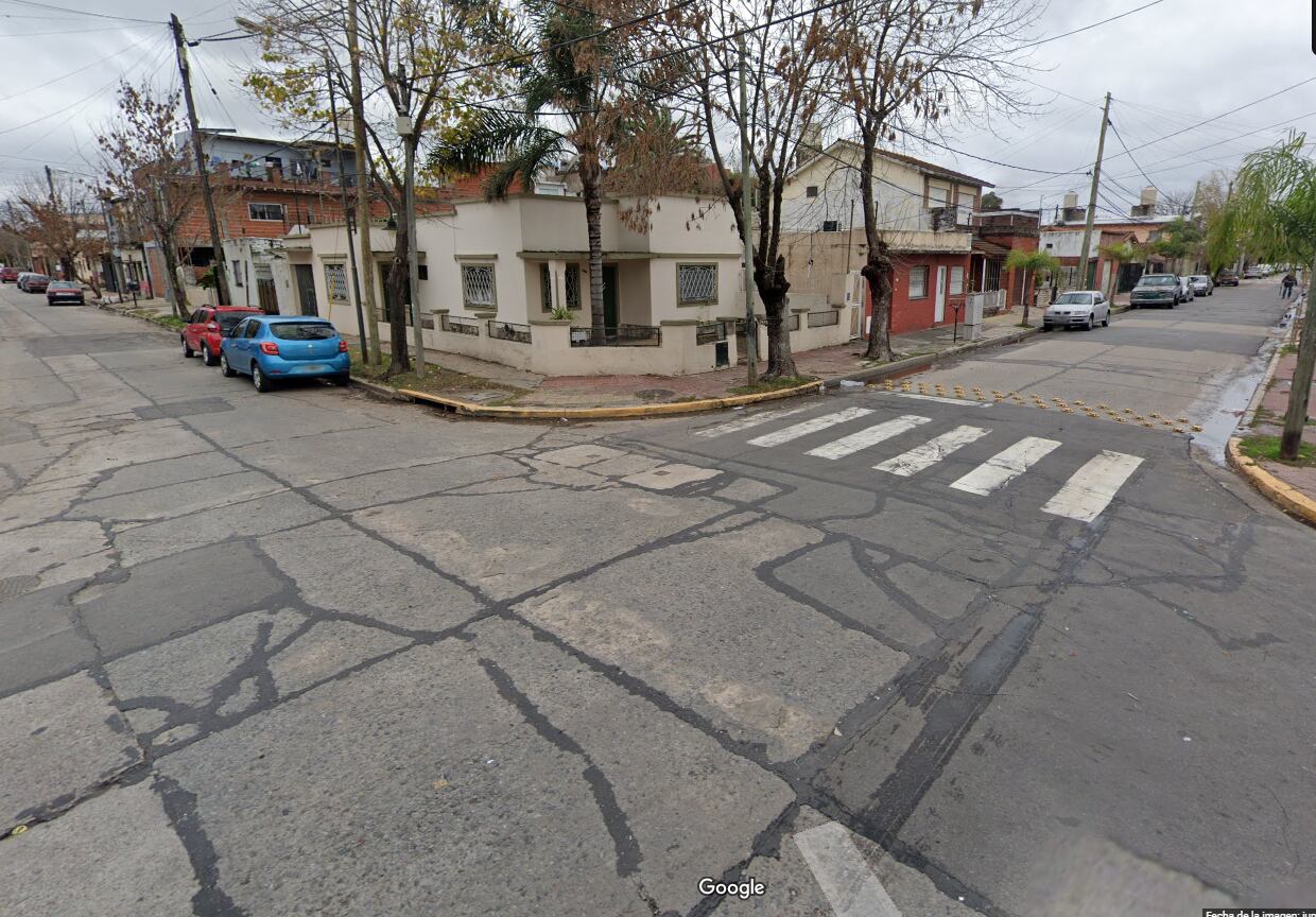 La zona en la que el joven fue encontrado por la Policía mientras caminaba con la ropa ensangrentada