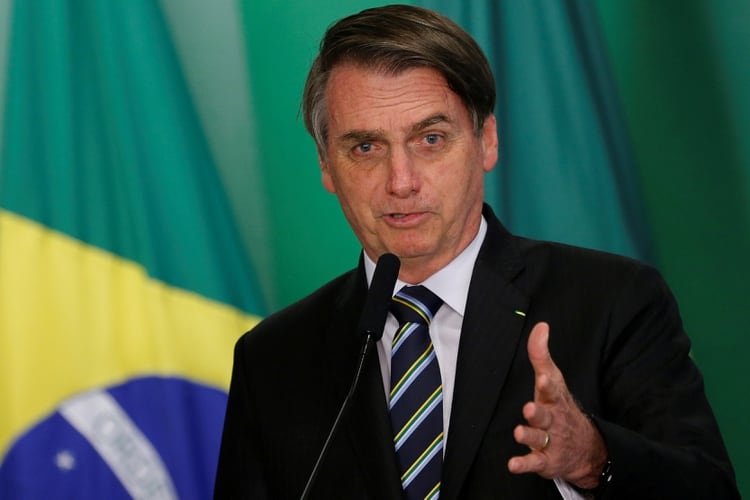 Jair Bolsonaro asumiÃ³ como presidente de Brasil a principios del este aÃ±o. (REUTERS/Adriano Machado/archivo)