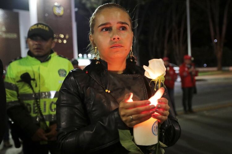 Una mujer durante una conmemoración por las víctimas (REUTERS/Luisa Gonzalez)