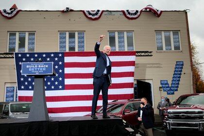 Biden durante un acto de campaña en Ohio. Foto: REUTERS/Rebecca Cook   