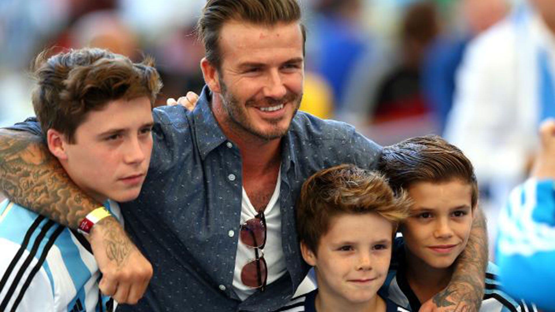 Beckham reconoció que sus hijos son fans de Messi y, por ende, de Argentina