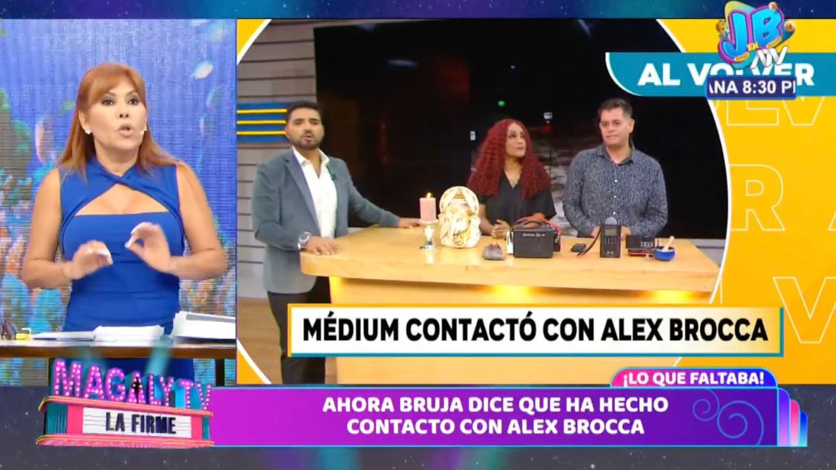 Magaly Medina criticó a noticiero de ATV Noticias que entrevistó a 'médium' para que se contacte con Alex Broca.