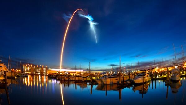 Despegue del cohete Falcon 9 de SapaceX el 29 de junio (AP)