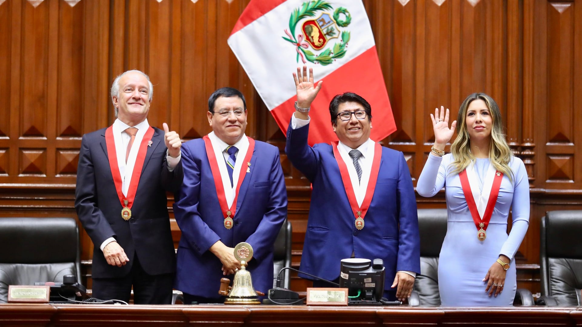 Alianza para el Progreso, Fuerza Popular, Perú Libre y Avanza País conforman la Mesa Directiva del Congreso.