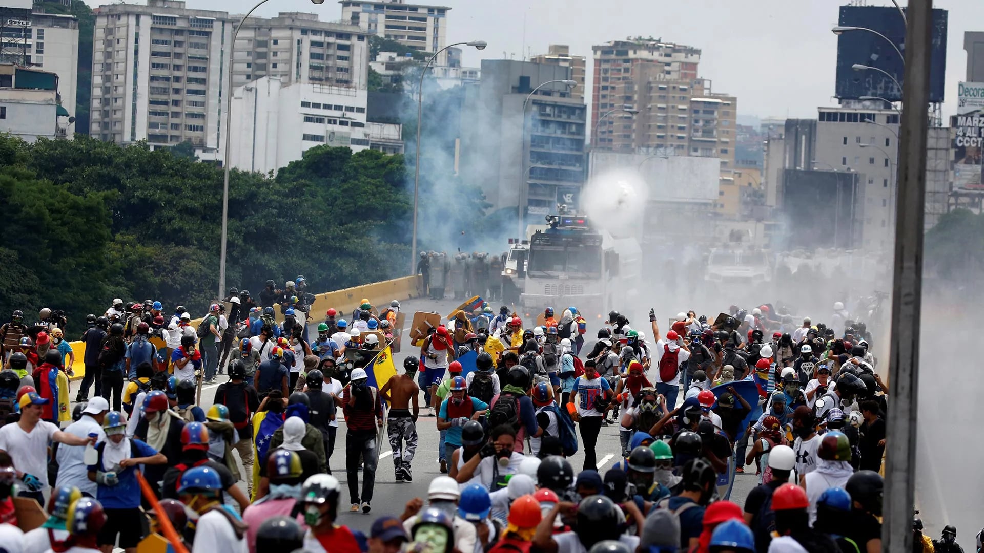Las fuerzas chavistas reprimen toda manifestación opositora (Reuters)