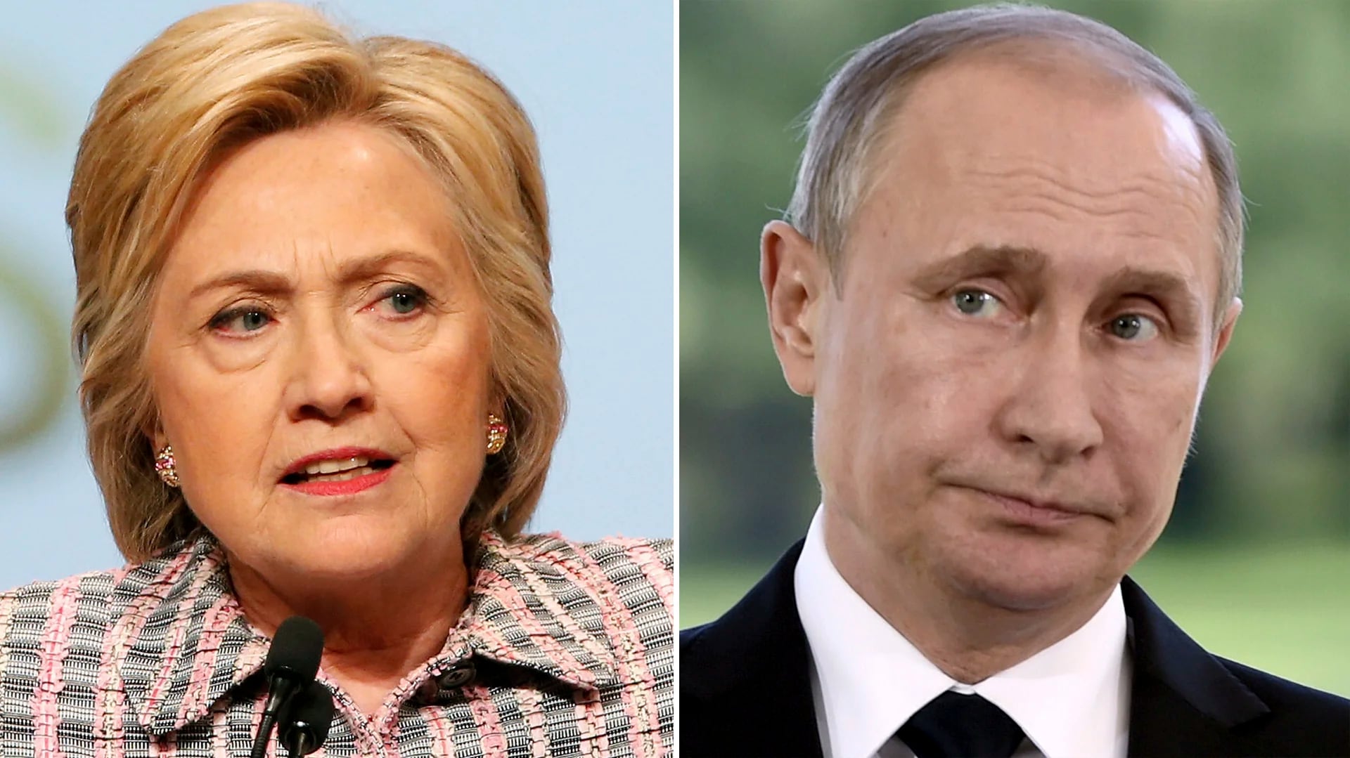 Hillary Clinton y Vladimir Putin, dos de los principales protagonistas del escándalo. (Reuters)
