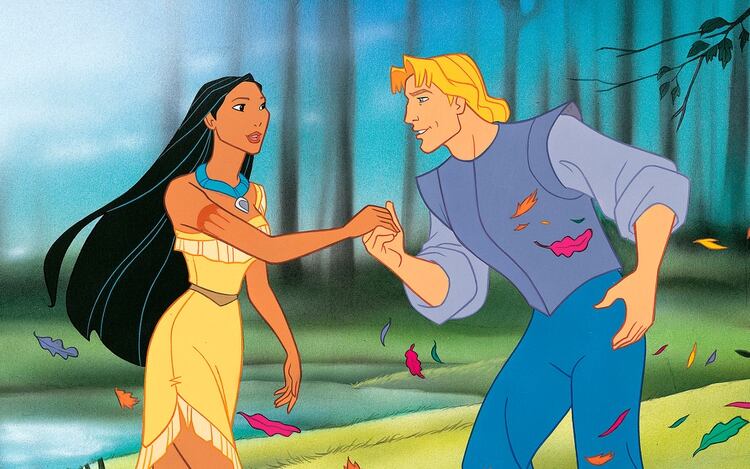 En 1995 Disney la historia del amor entre la princesa india y el inglés John Smith