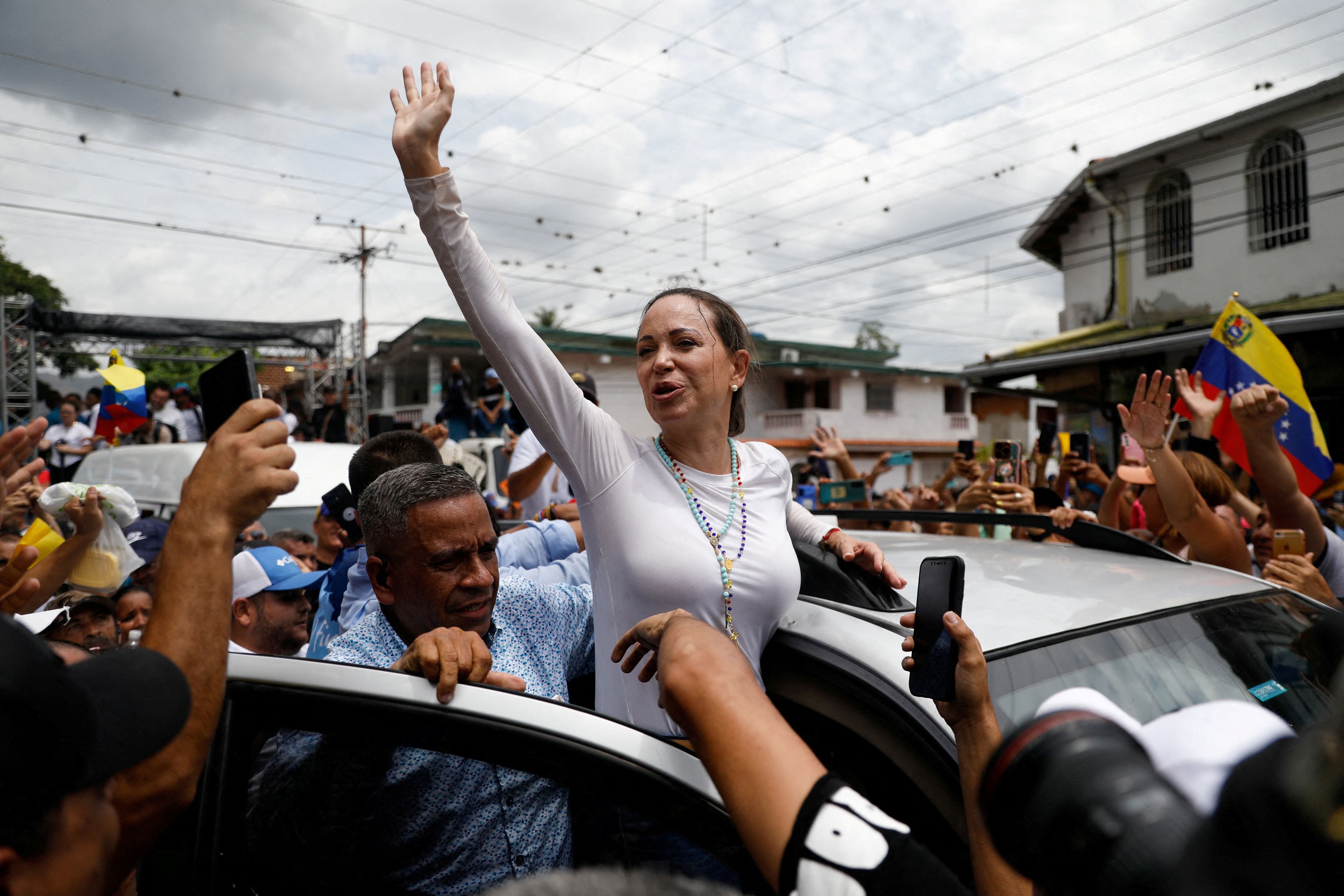 Maria Corina Machado prometió una transición en Venezuela sin revancha ni venganza (REUTERS/Leonardo Fernandez Viloria)