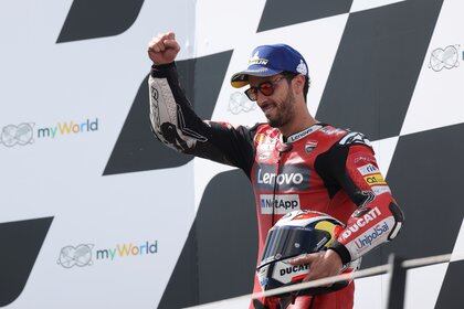 Andrea Dovizioso fue el ganador de la carrera (Reuters)
