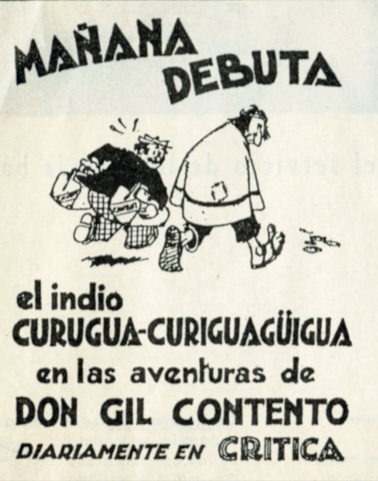 La primera aparición del indio en el diario Crítica, con un nombre demasiado intrincado.