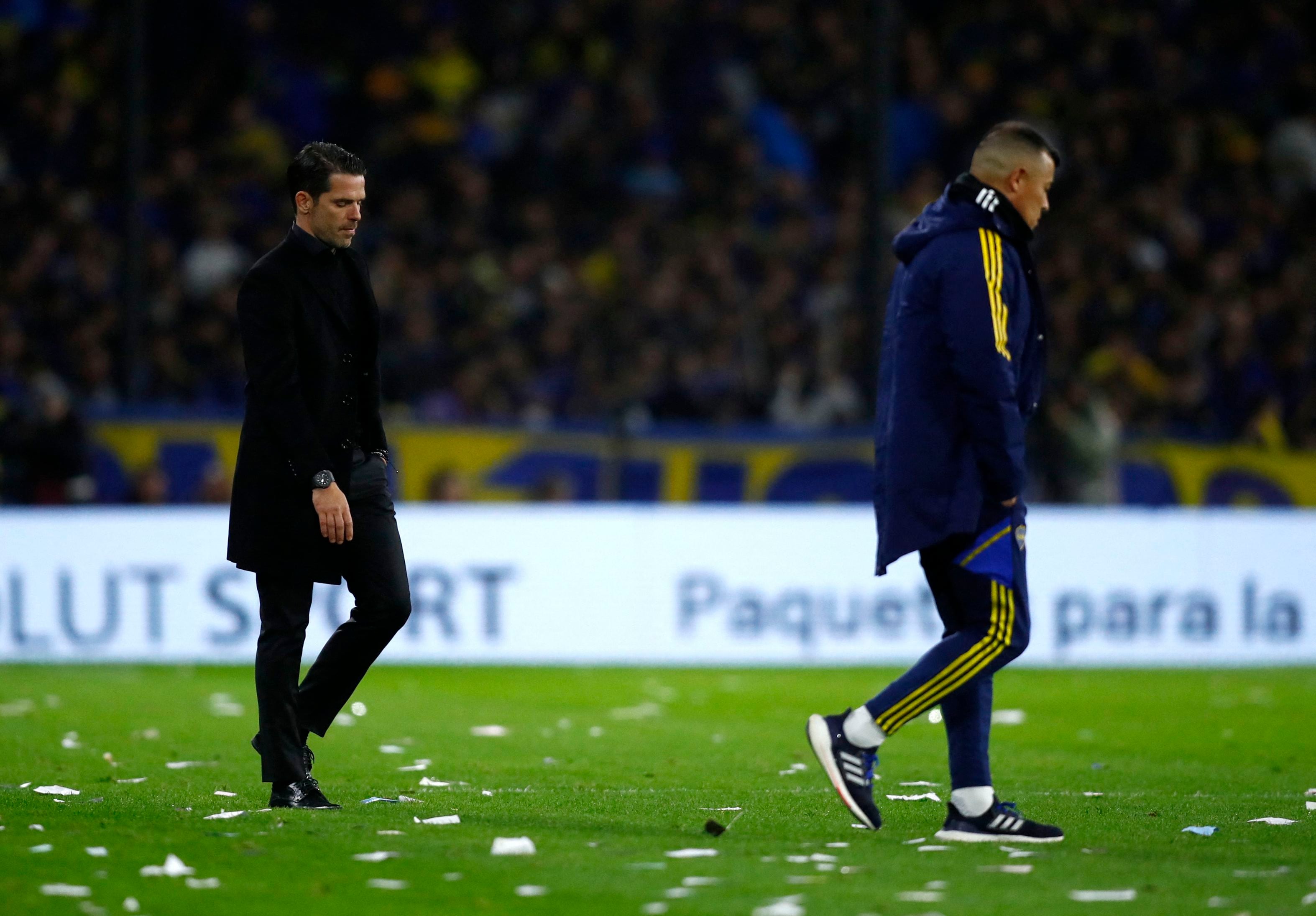 Jorge Almirón se lamentó la ausencia del gol. Foto: REUTERS/Agustin Marcarian