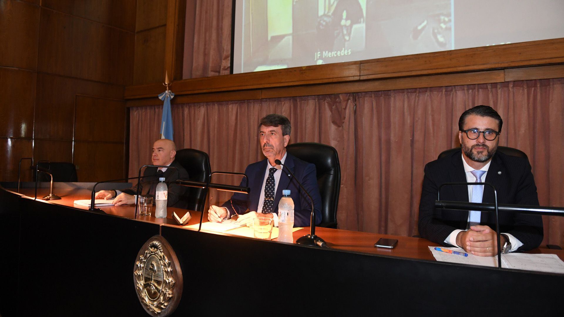 Los jueces del tribunal oral que resolvieron el pedido de excarcelación de De Vido (Maximiliano Luna)