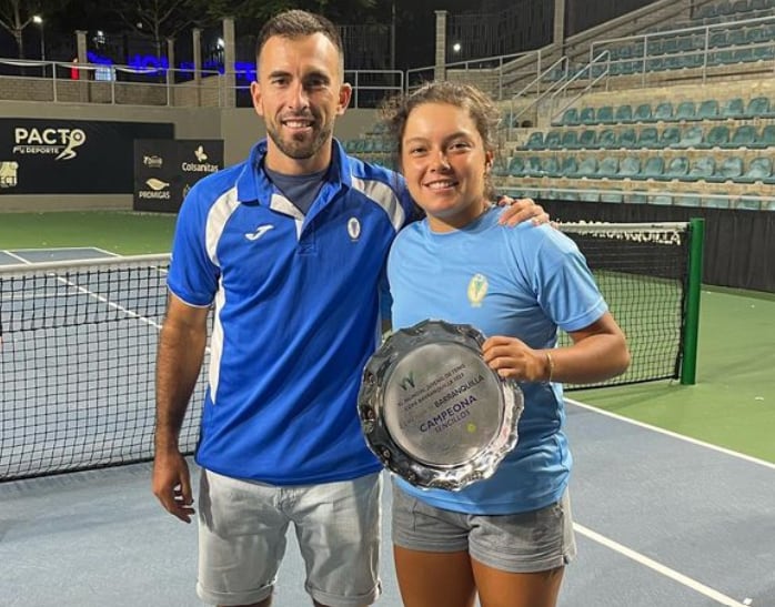Lucciana Pérez ganó su último título en el ITF J300 Barranquilla (Instagram: lucciana_perez).
